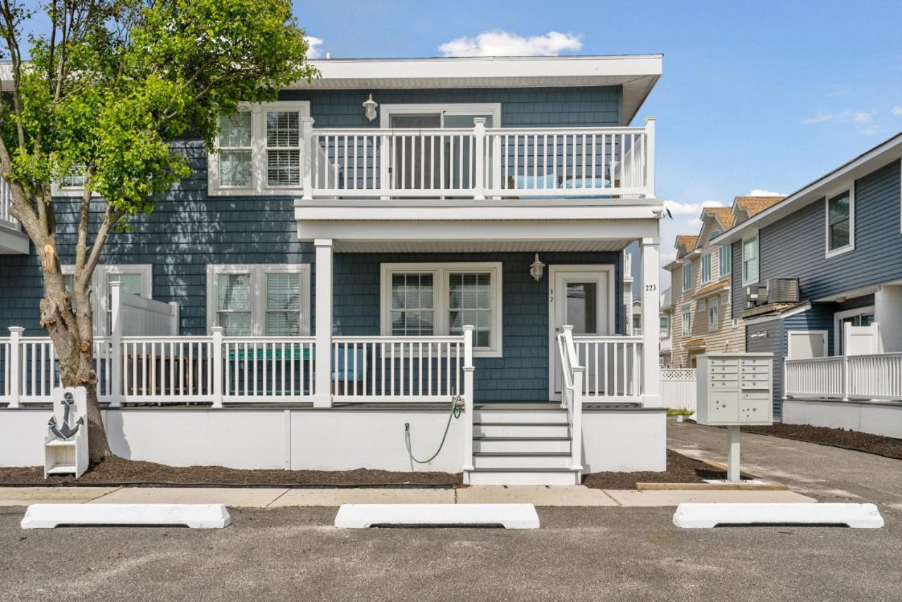 Beach Block Parking Modern Decor Porch Brigantine Exterior photo