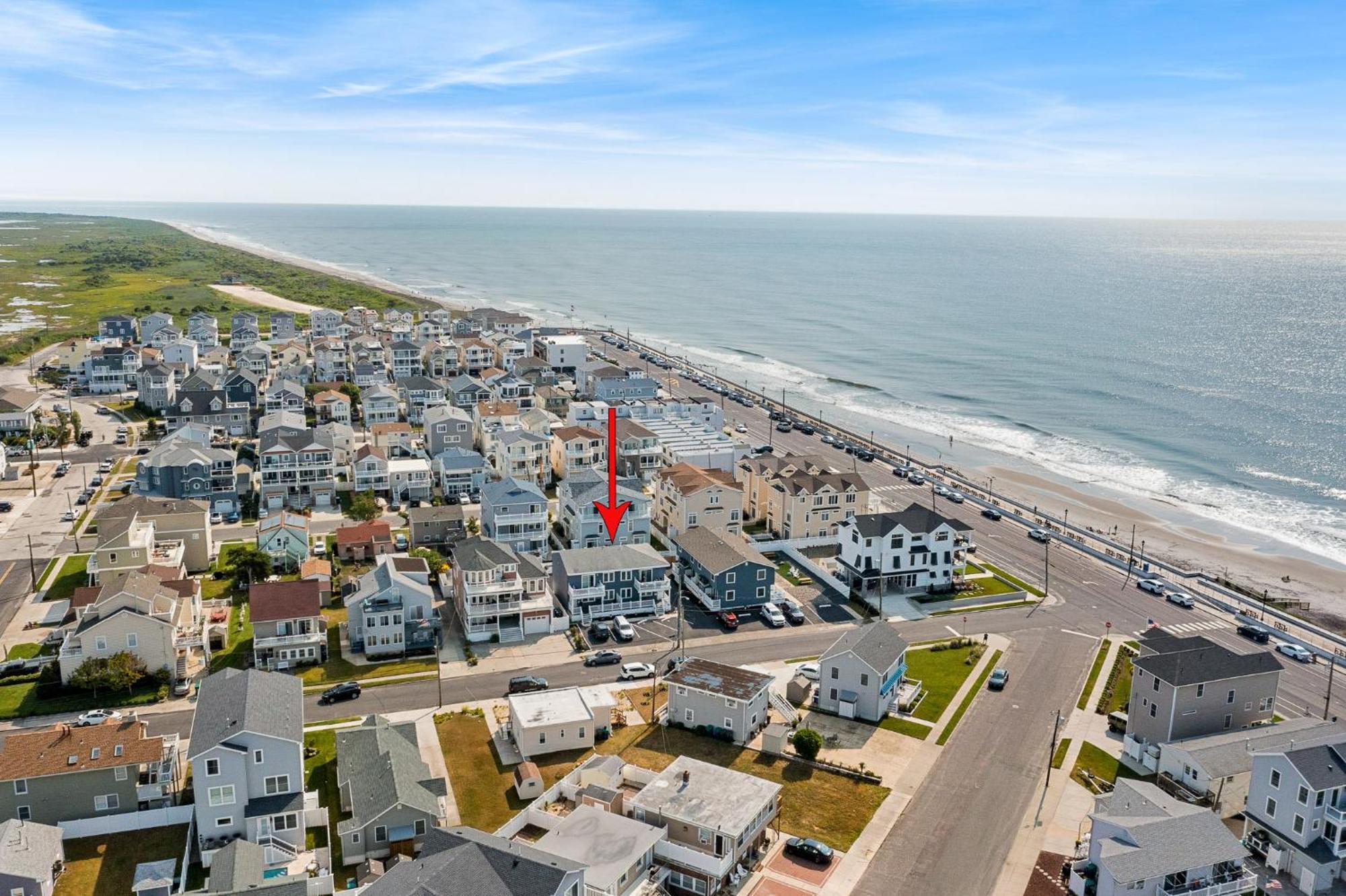 Beach Block Parking Modern Decor Porch Brigantine Exterior photo