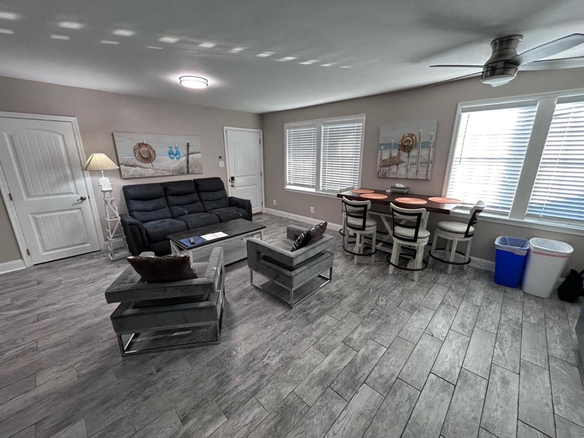 Beach Block Parking Modern Decor Porch Brigantine Exterior photo